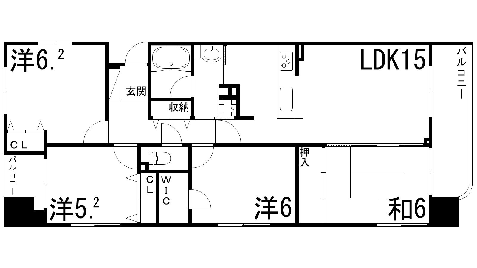 リベール姫路パークアベニューの間取り
