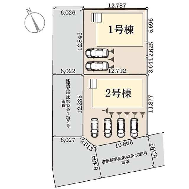 筑後市尾島第二の区画図| 