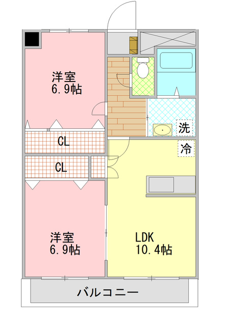 ＴＮマンションＶの間取り