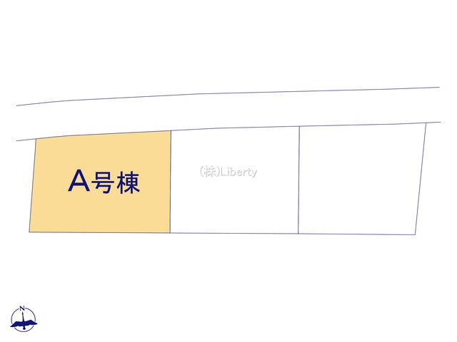 土浦市真鍋5丁目　新築戸建　A号棟の区画図