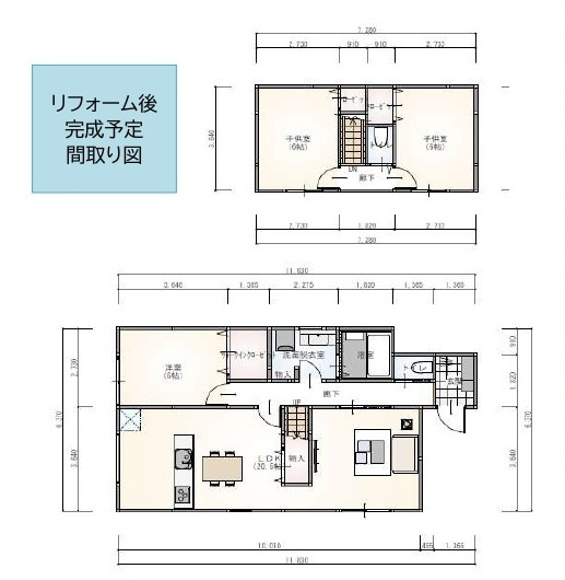 中古戸建　熊谷市江波522-32（リフォーム住宅）の間取り