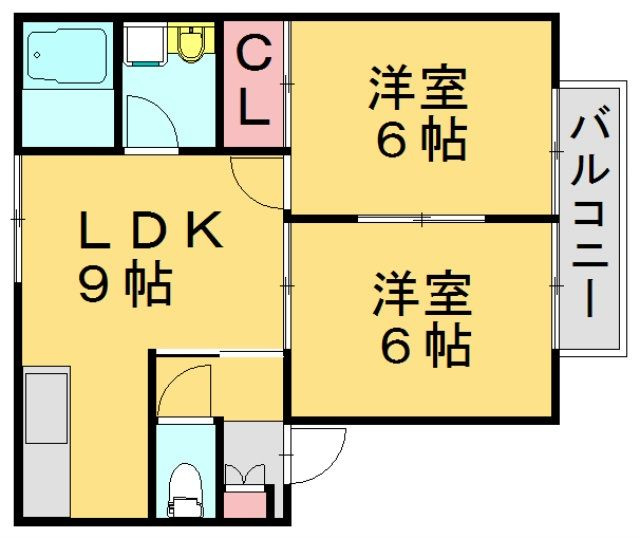 シルエーラ内橋Cの間取り