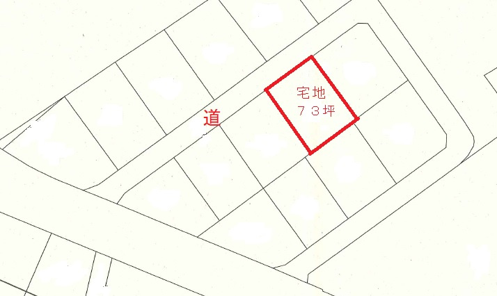 飯塚市綱分1512-31の区画図