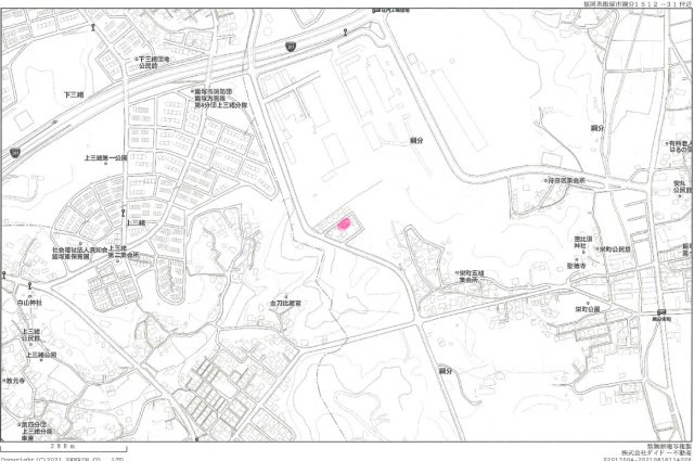 飯塚市綱分1512-31の土地図