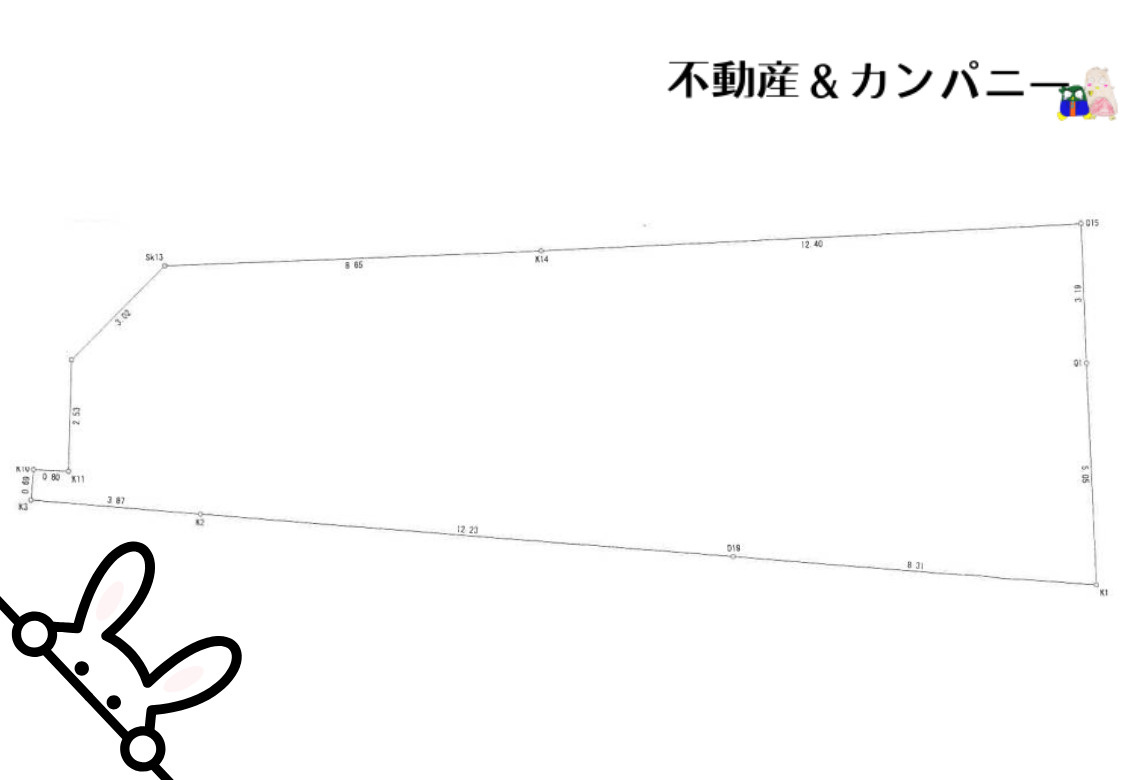 余戸東5丁目のおトチ　松山市余戸東5丁目売土地の土地図
