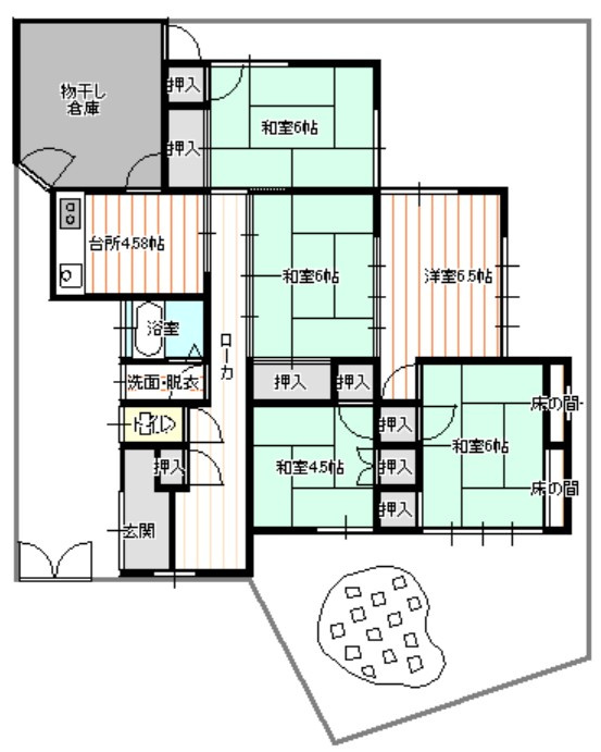 飯塚市天道530-4の間取り