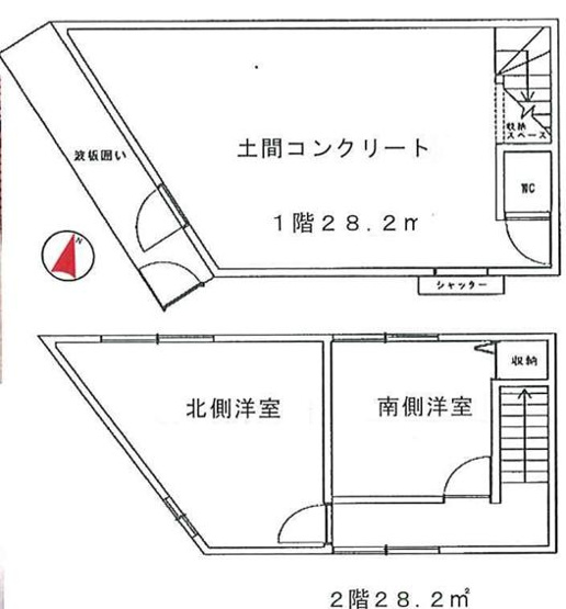 【間取り】 | 甲子園口２丁目店舗