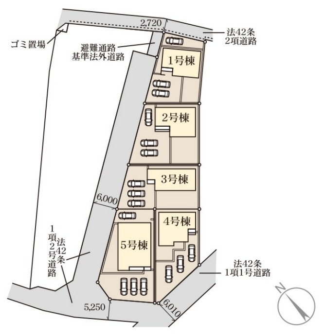 Livele Garden.S　大泉第14寄木戸の区画図|図面と現況が異なる場合、現況を優先とします。【4号棟】