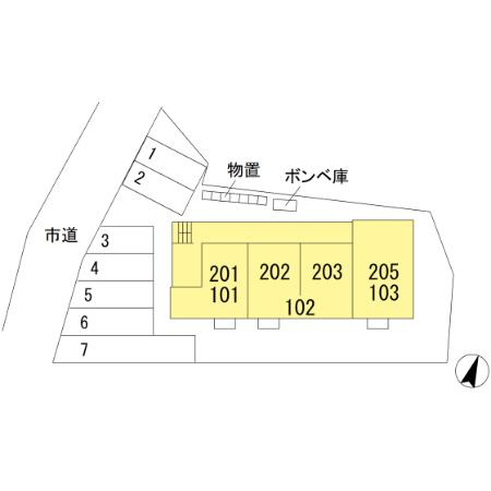 アーバンハイツの区画図