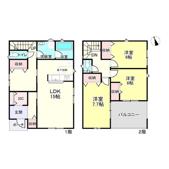 【間取り】 | 姫路市野里慶雲寺前町第1/全3棟