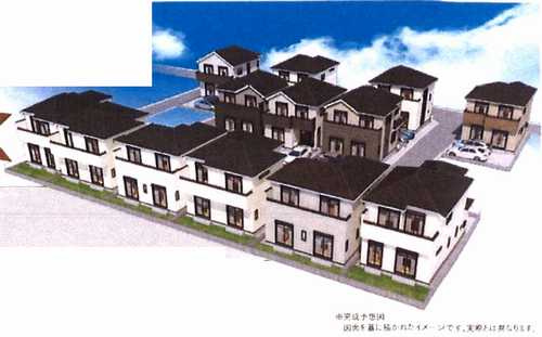 平塚市西真土1丁目　新築戸建全16棟　B号棟の外観パース