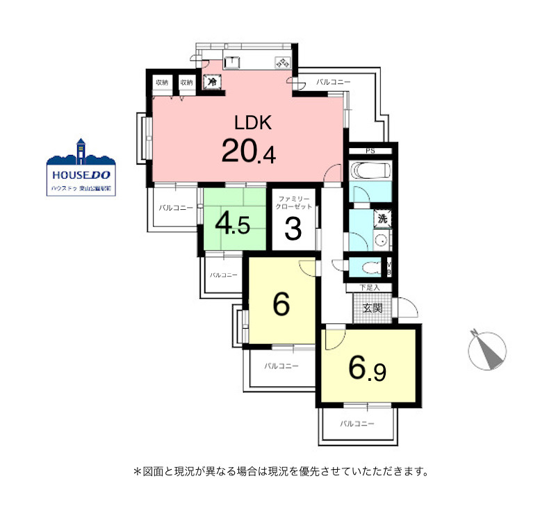 ペット可！R5,8月リフォーム済！三旺マンション本山