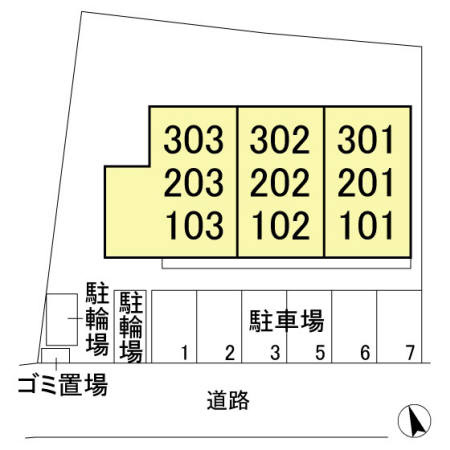 プレジャーの区画図
