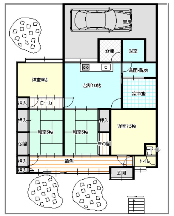 飯塚市平恒209-20の区画図