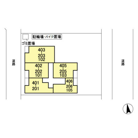 コンフォーティアの区画図