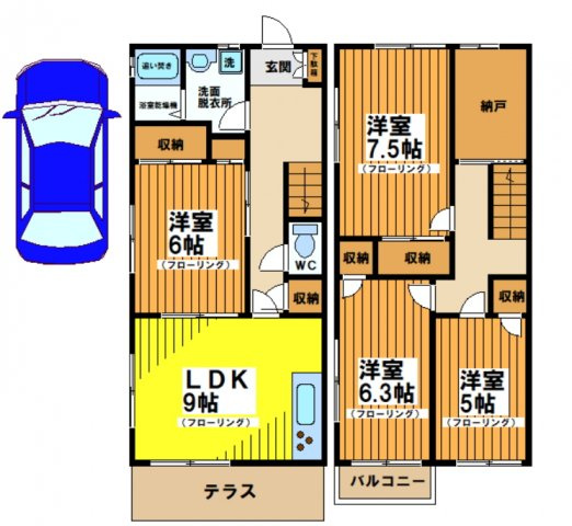 【間取り】 | 梅ヶ丘テラスハウス
