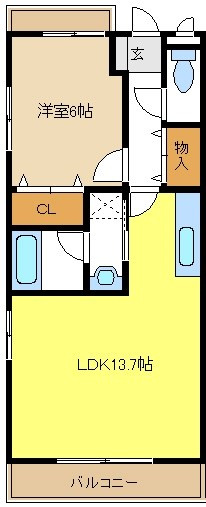 レージュ豊が丘の間取り
