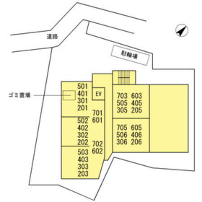 セリーン志村の区画図