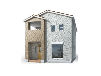 各務原市那加前野町1丁目　6号棟の外観パース