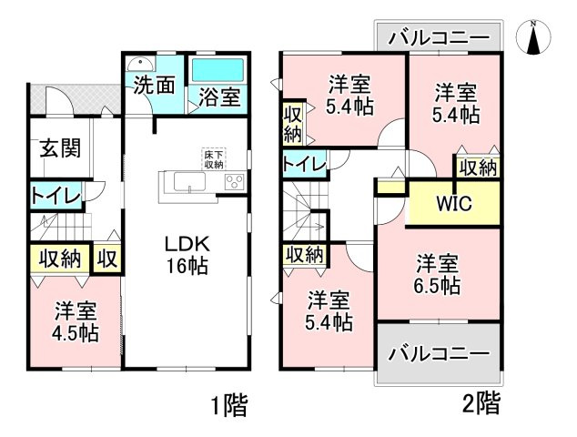 各務原市那加前野町1丁目　3号棟の間取り