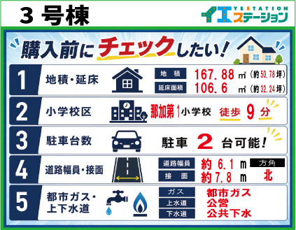 各務原市那加前野町1丁目　3号棟の間取り