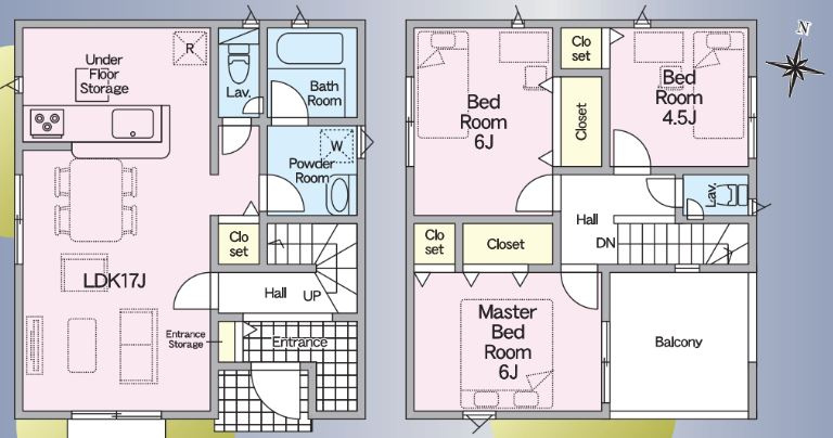 光市光井５丁目の新築一戸建の間取り