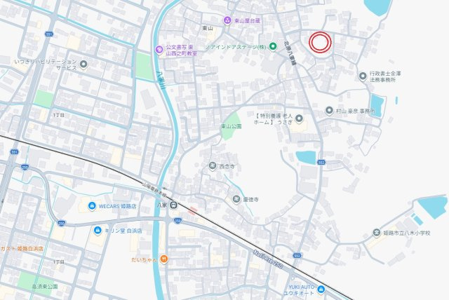 【地図】 | 姫路市東山第5　2期（全1棟）新築