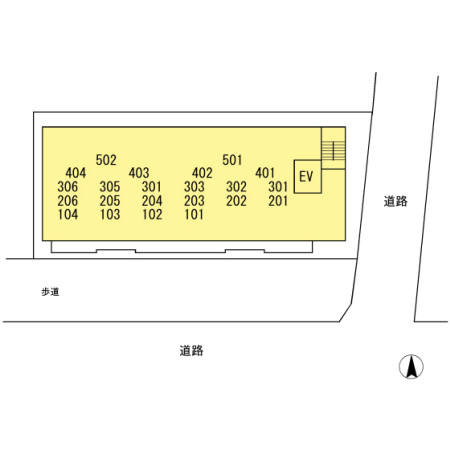 ＦＩＮＥ ＦＬＡＴＳ Ｓの区画図