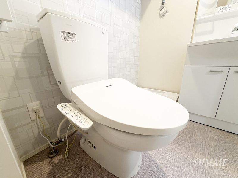 ハーモニーテラス北小岩ⅩⅧのトイレ|温水洗浄便座付トイレです
