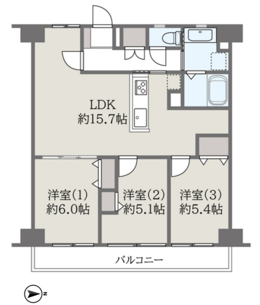 メイツ柏・松ヶ崎の間取り