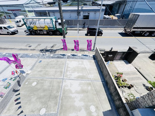 松戸市栄町１丁目新築戸建【北部小学校:7分】の展望|バルコニーより道路側眺望