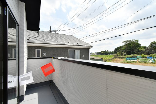 上尾市中分4期のバルコニー