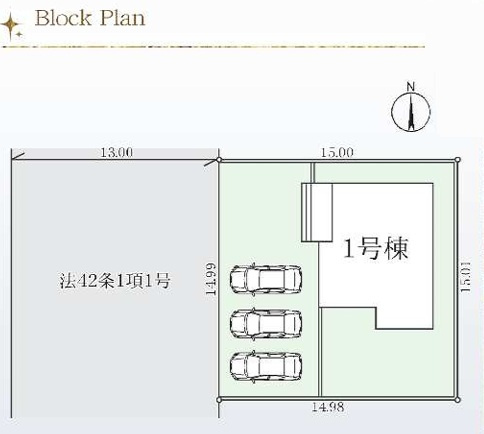 千葉市花見川区こてはし台６丁目第３の区画図