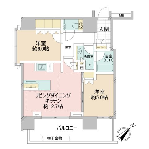 ザ・パークハウスアーバンス東五反田の間取り