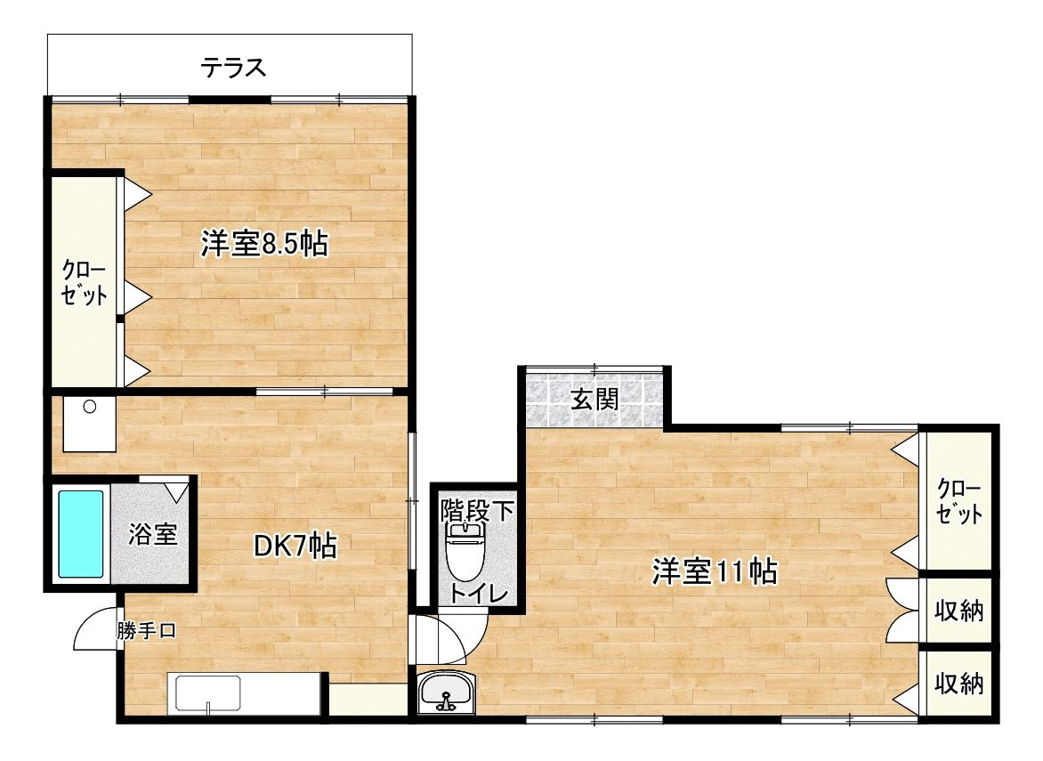 アヴニール和白東の間取り