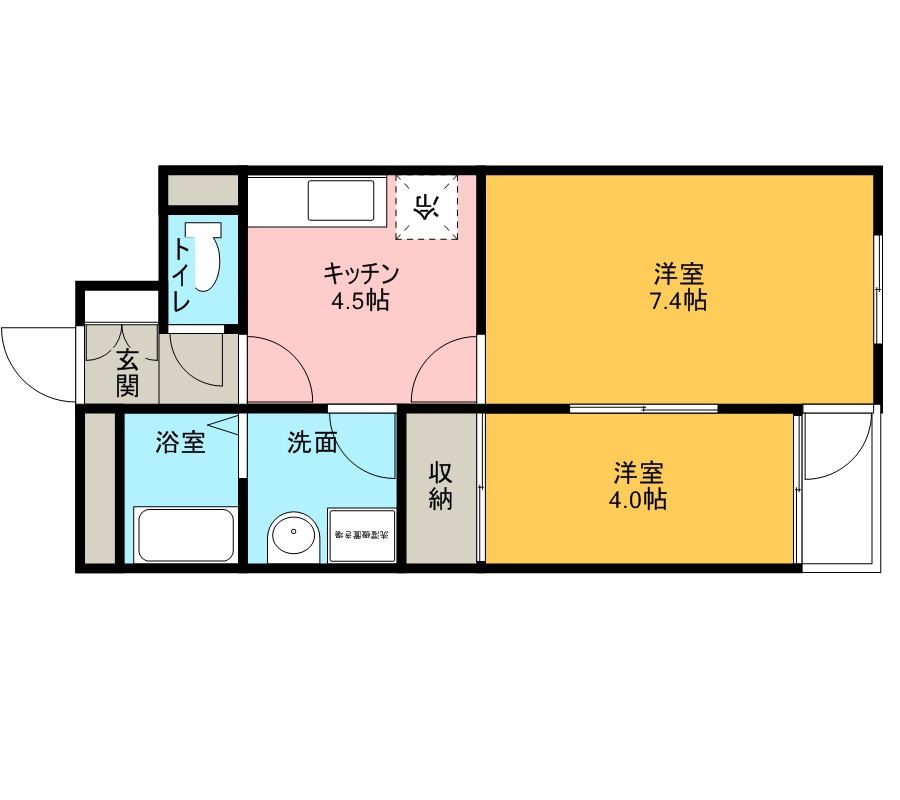 アコスハイムの間取り