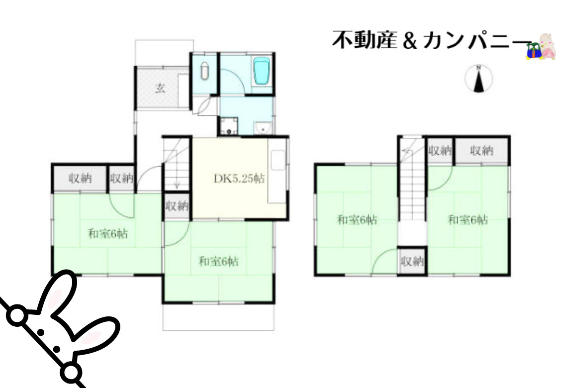 北井門3丁目の中古のおうち　松山市北井門3丁目中古戸建の間取り