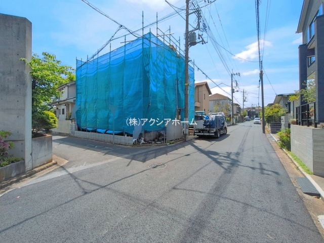 所沢市下安松・全1棟　新築一戸建　～北西角地～の前面道路含む現地写真|現地写真（2026年4月28日撮影）