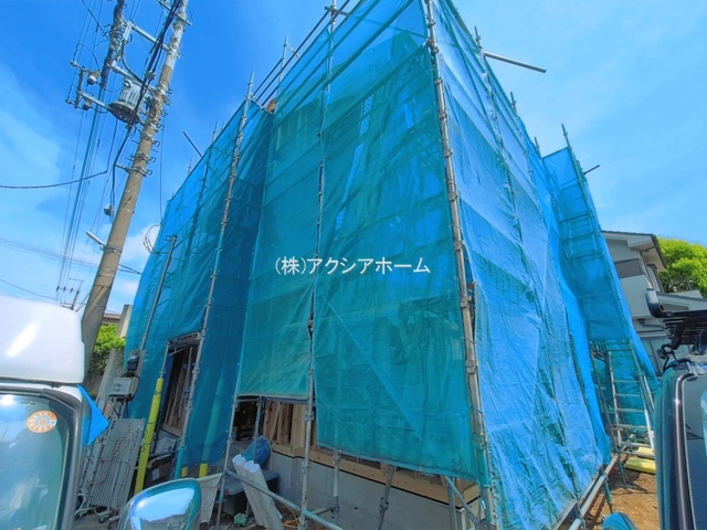 所沢市下安松・全1棟　新築一戸建　～北西角地～の外観|現地写真（2026年4月28日撮影）