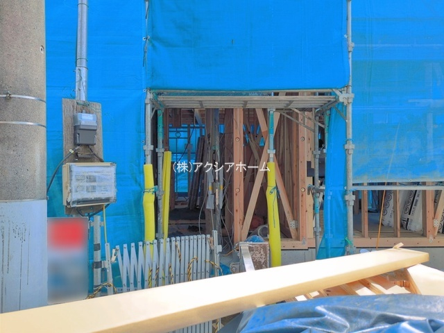所沢市下安松・全1棟　新築一戸建　～北西角地～の玄関|現地写真（2026年4月28日撮影）