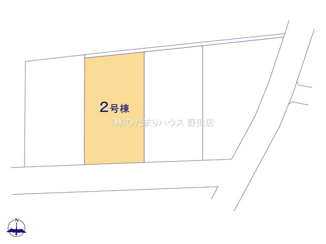 野田市山崎第6　新築戸建　2号棟の区画図|全4棟