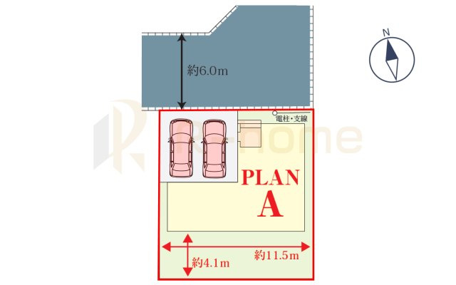 我孫子市つくし野5丁目　新築戸建て　A号棟の区画図|大きなお買い物だからこそ、メリット・デメリットを伝えさせて頂きます。
R-homeにお任せください♪
