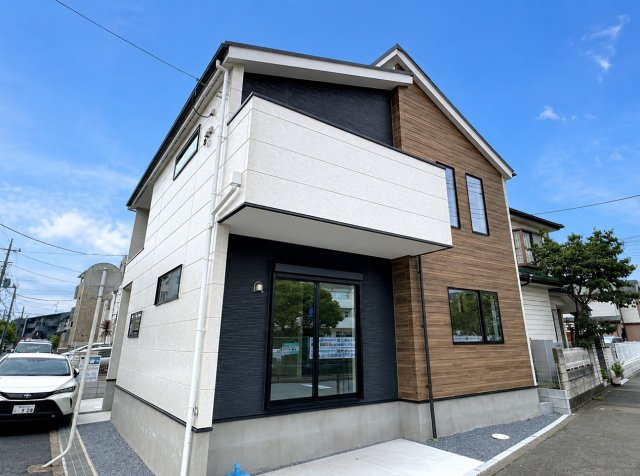 松戸市新松戸北２丁目新築戸建【横須賀小学校:7分】の外観|完成済み内覧可能です！！