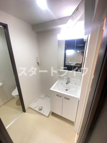 大阪市東淀川区西淡路３丁目の賃貸マンションの洗面所