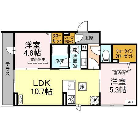 【間取り】 | イブレーア橋本