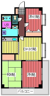 サンレガーロ戸田の間取り