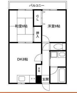 ハイツイベールの間取り