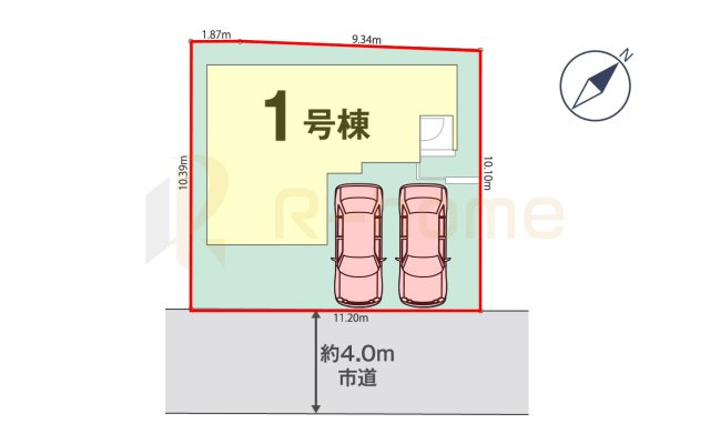 取手市新取手1丁目1期　新築戸建て　1号棟の区画図|大きなお買い物だからこそ、メリット・デメリットを伝えさせて頂きます。
R-homeにお任せください♪