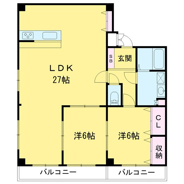 レジデンスヤマザキⅡの間取り