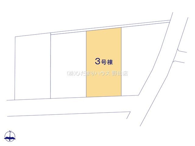 野田市山崎第6　新築戸建　4号棟の区画図|全4棟